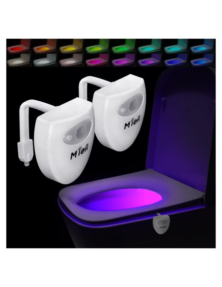 Luz de Inodoro LED MIEFL con Sensor de Movimiento 16 Colores
