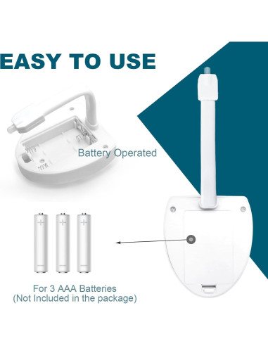 Luz de Inodoro LED MIEFL con Sensor de Movimiento 16 Colores