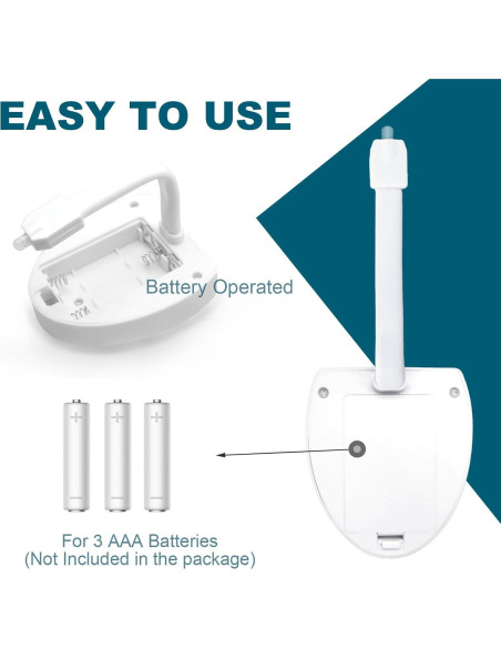 Luz de Inodoro LED MIEFL con Sensor de Movimiento 16 Colores