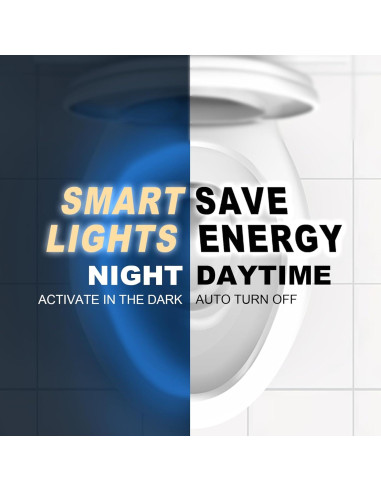 Luz de Inodoro LED MIEFL con Sensor de Movimiento 16 Colores