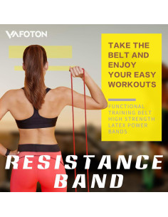 Banda de Resistencia VAFOTON para Entrenamiento Pesado - Láttex 2