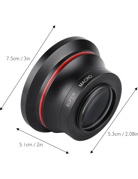 Lente Gran Angular 37mm Masyrt 0.39x para Cámaras y Móviles Lente Gran Angular 37mm Masyrt 0.39x para Cámaras y Móviles
