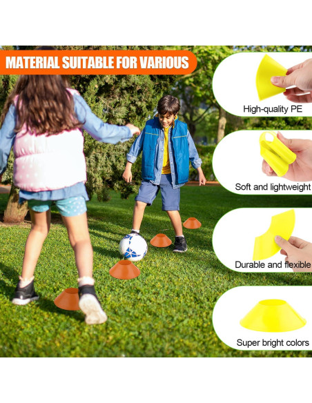 20 Conos de Entrenamiento XIHIRCD para Fútbol y Agilidad