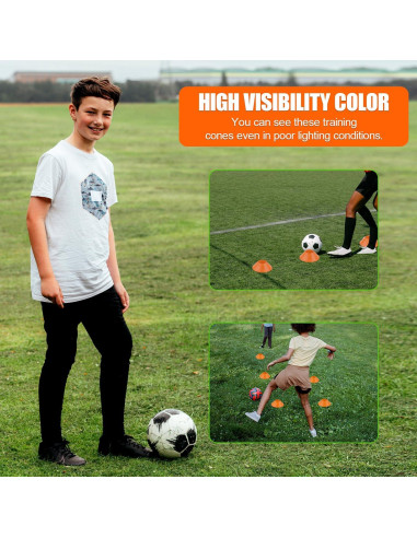 20 Conos de Entrenamiento XIHIRCD para Fútbol y Agilidad
