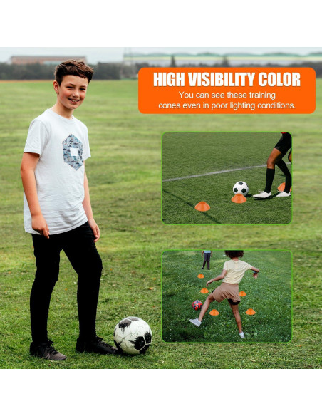 20 Conos de Entrenamiento XIHIRCD para Fútbol y Agilidad