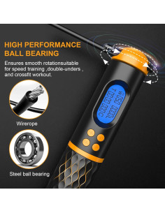 Cuerda de Salto Inteligente YEGASS con Pantalla LED y Peso 2