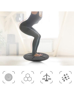 Tablero de Equilibrio Leapiture Púrpura 150kg para Fitness 2