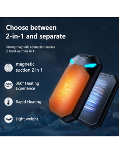 Calentadores de Manos Recargables UJROQI OT-109 6000mAh 20h 2