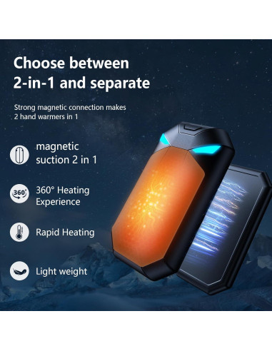 Calentadores de Manos Recargables UJROQI OT-109 6000mAh 20h