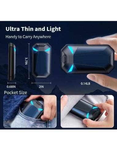 Calentadores de Manos Recargables UJROQI OT-109 6000mAh 20h