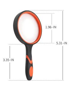 Paquete de 8 Lupa de Mano 8X SHENGQIDZ con Mango Antideslizante 2