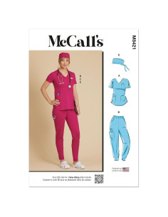 Kit de Patrón de Costura McCall's M8421 para Damas 6-14
