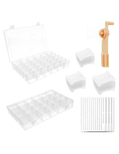 Organizador de Hilo de Bordado Rumhut 2 Pack con 216 Bobinas