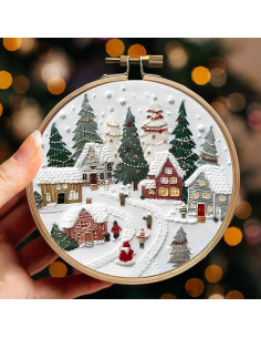 Kit de Bordado de Navidad Genérico para Principiantes - 4 Pzs 2