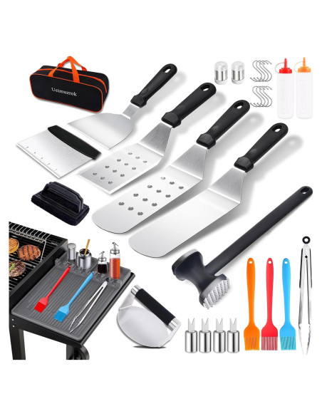 Kit de Accesorios para Plancha Ueimuzrok 30 Piezas BBQ Kit de Accesorios para Plancha Ueimuzrok 30 Piezas BBQ