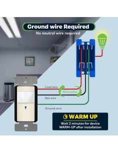 Interruptor Sensor Movimiento PIR Top Greener TDOS5-JM 150W 2