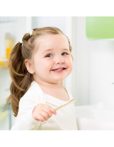 Cepillo de Dientes de Bambú Rain para Bebés - Cerdas Suaves