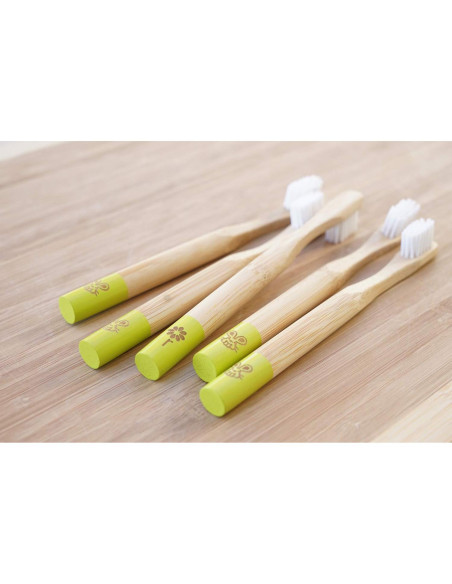 Cepillo de Dientes de Bambú Rain para Bebés - Cerdas Suaves