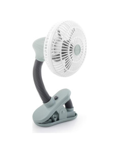 Ventilador Clip O2COOL 10 cm Batería Portátil Gris