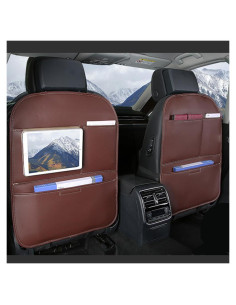 Protector de Asiento Trasero SUTSU de Cuero Impermeable 2-pack