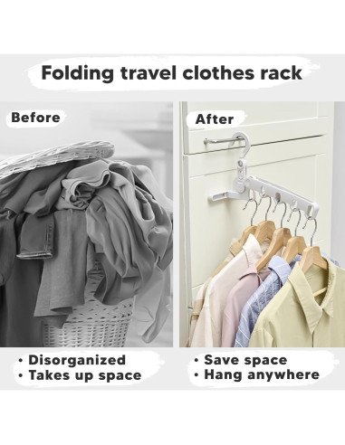 Estante Plegable para Secar Ropa GorillaLine GLINEGO - Portátil y Compacto