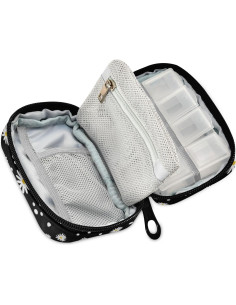 Estuche de Pastillas Ollabaky 7 Días Portátil con Cremallera 2