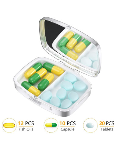 Caja de Pastillas Nipichsha Mármol Azul Púrpura 5.6x4.1cm