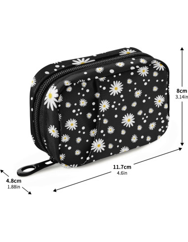 Estuche de Pastillas Ollabaky 7 Días Portátil con Cremallera