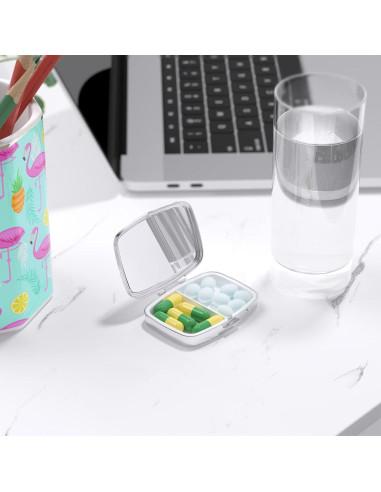 Caja de Pastillas Nipichsha Mármol Azul Púrpura 5.6x4.1cm