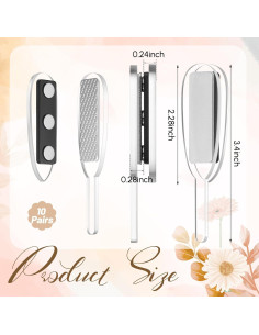 10 Pares de Clips Magnéticos Boutonniere Acrílico para Boda 2