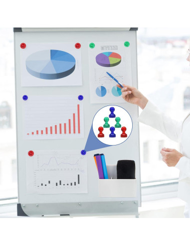 Soporte Magnético para Marcadores Catcan - 2 Piezas Blanco