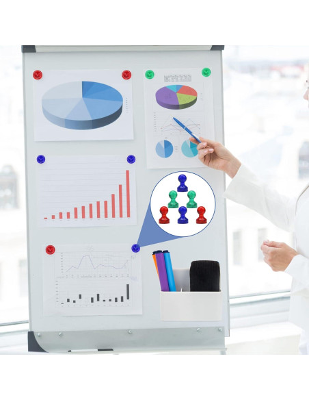 Soporte Magnético para Marcadores Catcan - 2 Piezas Blanco