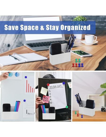 Soporte Magnético para Marcadores Catcan - 2 Piezas Blanco