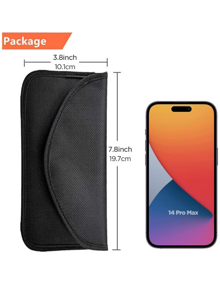 Bolsa Faraday ONEVER para Teléfono y Llave FOB - Protección RFID