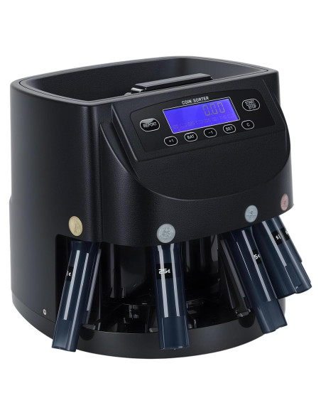 Máquina Contadora de Monedas Digital Curfair, 500 Monedas, LCD Máquina Contadora de Monedas Digital Curfair, 500 Monedas, LCD