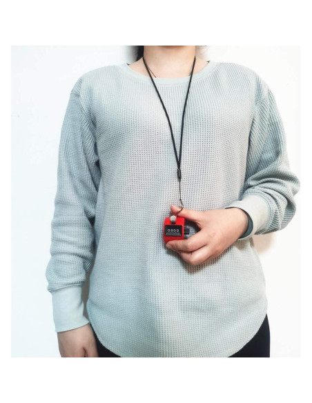 Contador Manual Mecánico JJLFresheners Rojo 9999 Dígitos