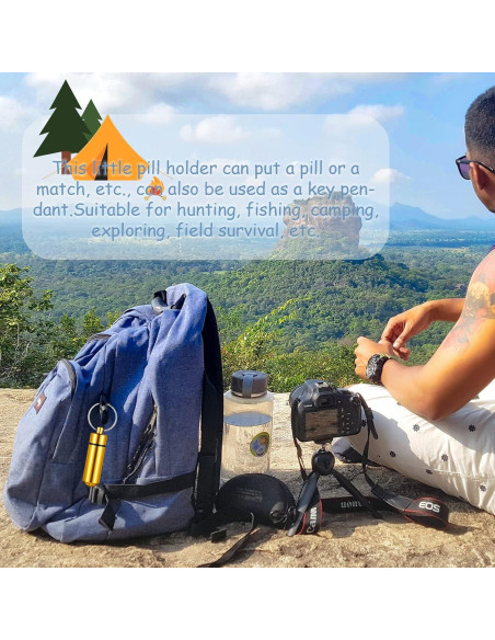 5 Mini Viales Metálicos Impermeables HASPOLIN para Medicamentos