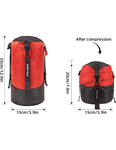 Saco de Compresión Ultra-Ligero Yundxi Nylon 70D 1L-25L