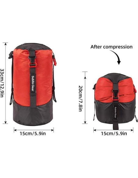 Saco de Compresión Ultra-Ligero Yundxi Nylon 70D 1L-25L