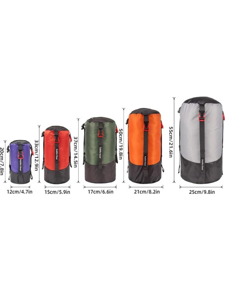 Saco de Compresión Ultra-Ligero Yundxi Nylon 70D 1L-25L