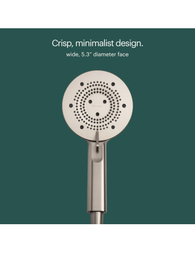 Cabezal de Ducha de Mano Brondell Nebia Yuba Níquel Cepillado 5 Configuraciones