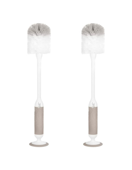 Juego de Cepillos para Biberones Ubbi Deluxe Taupe 2 Piezas