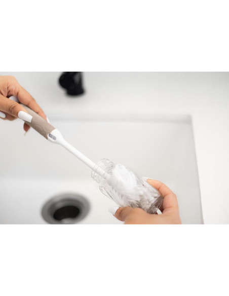 Juego de Cepillos para Biberones Ubbi Deluxe Taupe 2 Piezas