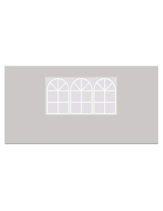 Panel Lateral para Gazebo Strong Camel 3.96x1.95m Blanco