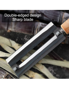 Cuchillo pelador de caña de azúcar Zerodis 166g acero al carbono 2