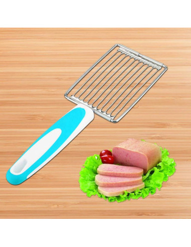 Cortador de Carne Fría Aramox de Acero Inoxidable Azul