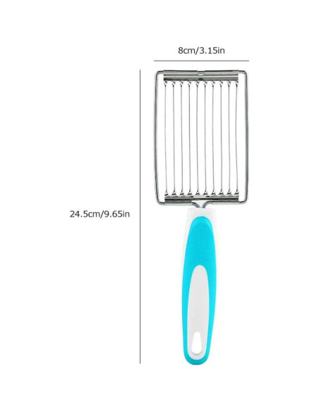 Cortador de Carne Fría Aramox de Acero Inoxidable Azul