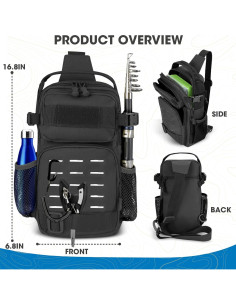 Mochila de Pesca THKFISH con Kit Completo de Accesorios 2