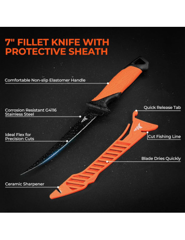 Kit de Herramientas de Pesca KastKing ToughTide 5 Piezas