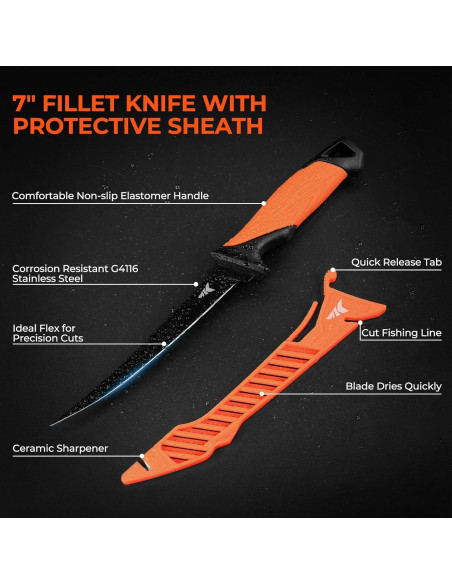 Kit de Herramientas de Pesca KastKing ToughTide 5 Piezas